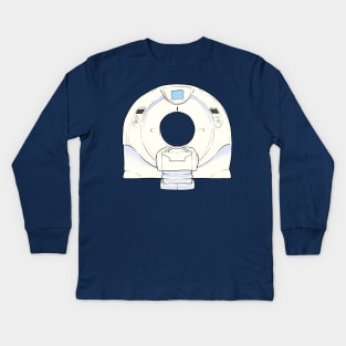 CT scanner illustration Kids Long Sleeve T-Shirt